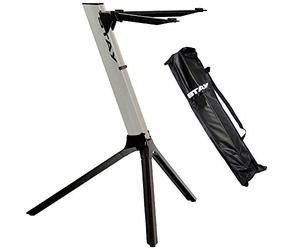 STAY - Single Tier Compact Keyboard Stand with Bag- Silver