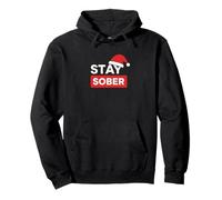 Stay Sober Christmas Holiday Sobriety Recovery Pullover Hoodie