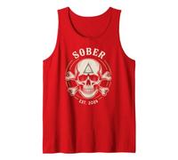 Stay Sober Est 2026 NA Sobriety Est Recovery Vibes Tank Top