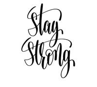 Stay Strong: 6x9 College Ruled Line Paper 150 Pages
