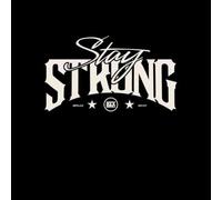 Stay Strong Logo Men's T-Shirt - Black - 4XL