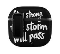 Stay Strong The Storm Wil Pass Cute Case Compatible with AirPods 4 Protective Cover with Automatic Lock