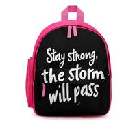 Stay Strong The Storm Wil Pass Travel Backpack Casual Daypack Shoulder Bag with Adjustable Straps for Hiking