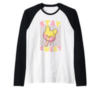 Stay Sweet Kawaii Bunny Ice Pop Cute Raglan Baseball Tee