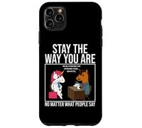 Stay The Way You Are Pink Hair Unicorn Job Interview Case for iPhone 11 Pro Max