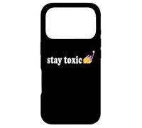 STAY TOXIC Funny Nail Polish Case for iPhone 17 Pro