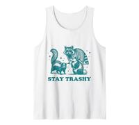 Stay Trashy Raccoon Funny Garbage Gang Skunk Possum Tank Top
