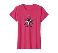 Stay True Compass Star Inspirational T-Shirt, Women, Red Heather, 3XL