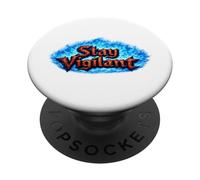 Stay Vigilant - The Original Fire-Dragon Emblem PopSockets Adhesive PopGrip