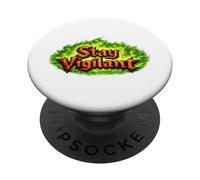 Stay Vigilant - The Original Fire-Dragon Emblem PopSockets Adhesive PopGrip