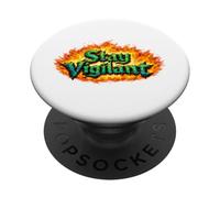 Stay Vigilant - The Original Fire-Dragon Emblem PopSockets Adhesive PopGrip