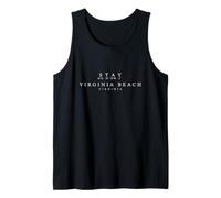 Stay Virginia Beach, Virginia Coordinates Virginian Souvenir Tank Top