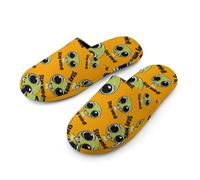 Stay Weird Aliens Men's Slippers Memory Foam Indoor House Shoes Lightweight Washable Slipper 41-42_（7.5-8.5）