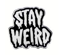 Stay Weird Enamel Pin Punk Gothic Brooch Badge Pin Backpack Clothes Lapel Pin Accessories Gift, Alloy Steel, no gemstone