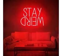 Stay Weird Led Neon Sign, Led Neon Sign, Neon Sign Wall Decor, Stay Weird Decor neon Sign Art, Neon Sign Bedroom, Wall Art Decor ，Room Decor
