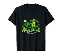 Stay Weird (Or Else) City & State Pride Alien UFO T-Shirt