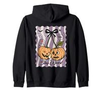 Stay Weird Quirky Cute Pumpkins Halloween Zip Hoodie