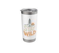 Stay Wild Adventure Nature Freedom Outdoors Stainless Steel Insulated Tumbler