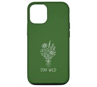 Stay Wild Bouquet Design Line Art Boho Style Case for iPhone 12/12 Pro