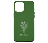 Stay Wild Bouquet Design Line Art Boho Style Case for iPhone 12 Pro Max
