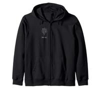 Stay Wild Bouquet Design Line Art Boho Style Zip Hoodie