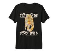 Stay Wild Leopard | Realistic Leopard Print Stay True Premium T-Shirt
