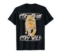 Stay Wild Leopard | Realistic Leopard Print Stay True T-Shirt