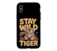 Stay Wild Little Tiger Big Cat Wildlife Lover Case for iPhone X/XS