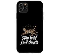 Stay Wild Love Genet Cats Exotic Animal Lover Case for iPhone 11 Pro Max