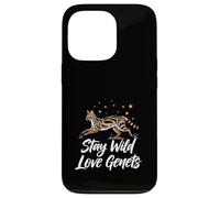 Stay Wild Love Genet Cats Exotic Animal Lover Case for iPhone 13 Pro