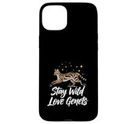 Stay Wild Love Genet Cats Exotic Animal Lover Case for iPhone 15 Plus