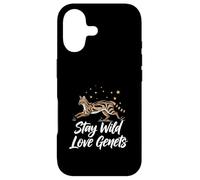 Stay Wild Love Genet Cats Exotic Animal Lover Case for iPhone 17