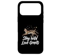 Stay Wild Love Genet Cats Exotic Animal Lover Case for iPhone 17 Pro Max