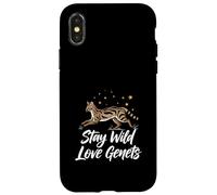 Stay Wild Love Genet Cats Exotic Animal Lover Case for iPhone X/XS