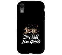 Stay Wild Love Genet Cats Exotic Animal Lover Case for iPhone XR