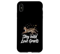 Stay Wild Love Genet Cats Exotic Animal Lover Case for iPhone XS Max