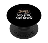 Stay Wild Love Genet Cats Exotic Animal Lover PopSockets Adhesive PopGrip