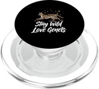 Stay Wild Love Genet Cats Exotic Animal Lover PopSockets PopGrip for MagSafe