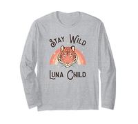 Stay Wild Luna Child (Boho Tiger Graphic) Long Sleeve T-Shirt