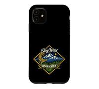 Stay Wild Moon Child Mountain Nature Celestial Boho Case for iPhone 11