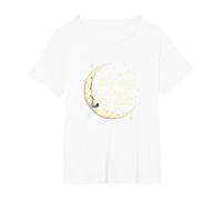Stay Wild Moon Child Mystical Night Sky T-Shirt, Women's Plus, White, 1X