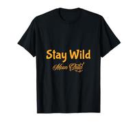 Stay Wild Moon Child Retro Boho Aesthetic Design T-Shirt