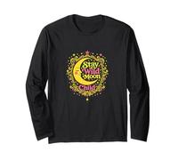 Stay Wild Moon Child Retro Groovy Celestial Design Long Sleeve T-Shirt