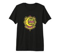 Stay Wild Moon Child Retro Groovy Celestial Design Premium T-Shirt