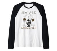 Stay Wild Moon Child (Spiritual Boho Graphic) Raglan Baseball Tee