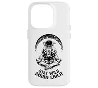 Stay Wild Moon Child Yoga Astronaut Space Zen Meditation Case for iPhone 14 Pro