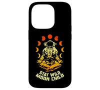 Stay Wild Moon Child Yoga Astronaut Space Zen Meditation Case for iPhone 14 Pro