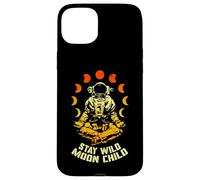 Stay Wild Moon Child Yoga Astronaut Space Zen Meditation Case for iPhone 15 Plus