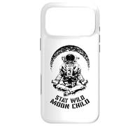 Stay Wild Moon Child Yoga Astronaut Space Zen Meditation Case for iPhone 17 Pro Max