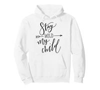 Stay Wild My Child Arrow Quote Typography Wall Decor Pullover Hoodie
